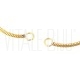 Pulseira Ajustável Semi Pronta 1.5mm - Aço Inox Dourado