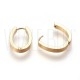 Brinco Oval 22x17mm - Aço inox Dourado