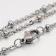 Fio Elo Oval Achatado 2mm c/ Bolinha - Aço Inox