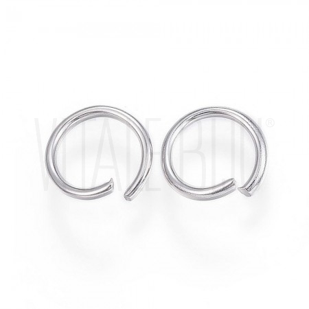 Pack 50 Argolas 8mm x 1mm - Aço Inox