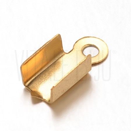 Terminal de apertar 5.5mm - aço inox (compatível com fio de 3mm) - Aço Inox Dourado