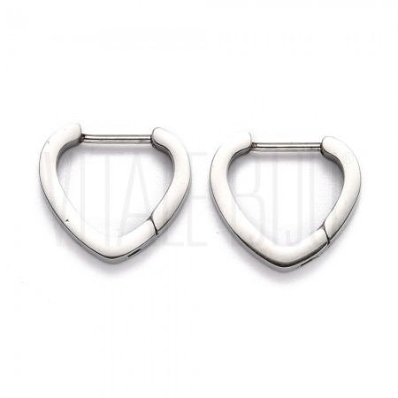 Brinco Argola Triangular 15x16.5mm - Aço inox