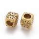 Pack 10 separadores/contas 9mm - furo: 5mm - Dourado Velho