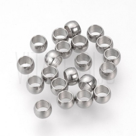 Pack 20 travão 3mm - furo 1.8mm Aço inox