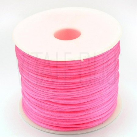 Fio de seda 1mm - ROSA FLUORES...