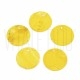 Medalha Capiz shell - (lâminas de madrepérola) - 20mm - AMARELO CLARO