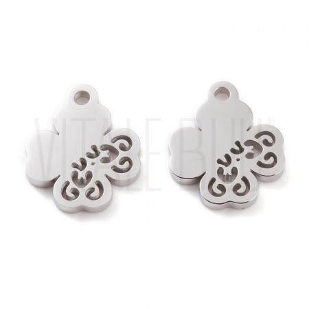 Pendente Trevo 13x11mm - Aço I...