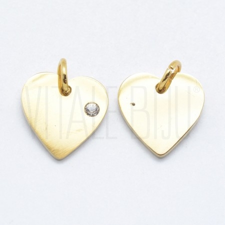 Pendente Coração 12x12mm - Aço...