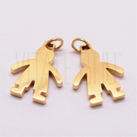 Pendente Menino 18x14mm - Aço ...