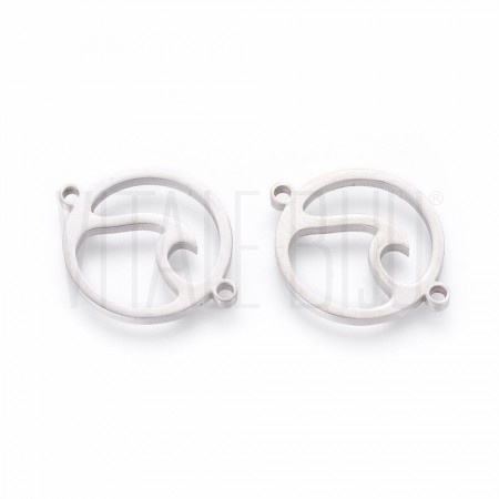 Entremeio Onda 20x16mm - Aço I...