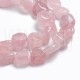 Fiada Contas Irregulares +/- 7mm - QUARTZO ROSA   19CM