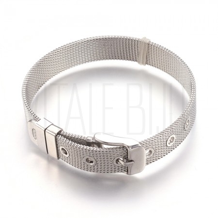 Pulseira 24cm x 10mm - Aço Ino...