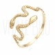 Anel ajustável Serpentes - Aço Inox Dourado