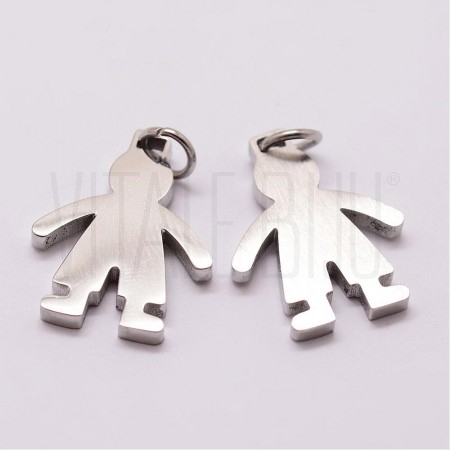Pendente Menino 18x14mm - Aço ...