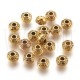 Pack 10 separadores/contas 7x5mm - furo: 2mm - Dourado Velho