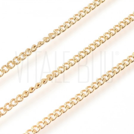 Corrente Elo Oval Torcido 2mm ...