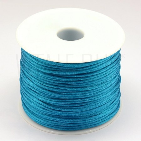 Fio de seda 1mm - AZUL MÉDIO