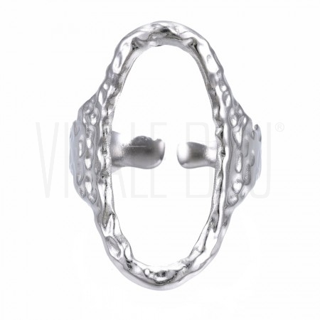 Anel Oval Filigrana – Aço Inox... Anel Oval Filigrana – Aço Inox...
