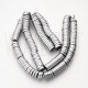 Pack 20 contas hematita 6.3mm prateada (espessura de 2mm)