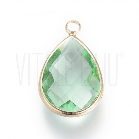 Pendente Gota 14x8mm Borda Dou...