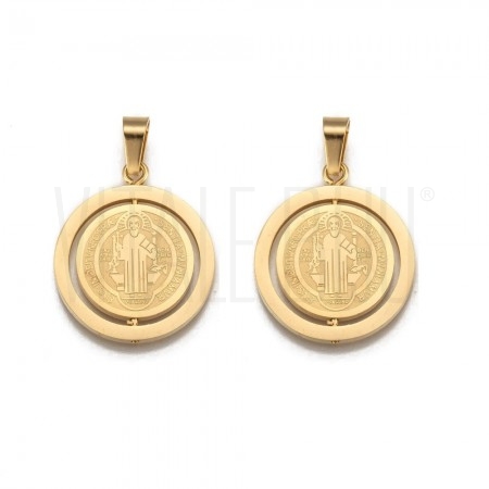 Medalha São Bento 23mm - Aço I...