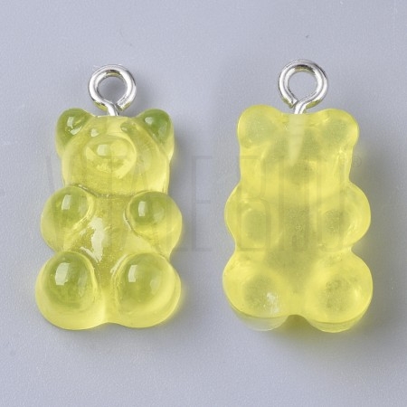 Pendente GUMMY BEAR 20x11mm - Acrílico - AMARELO LIMA