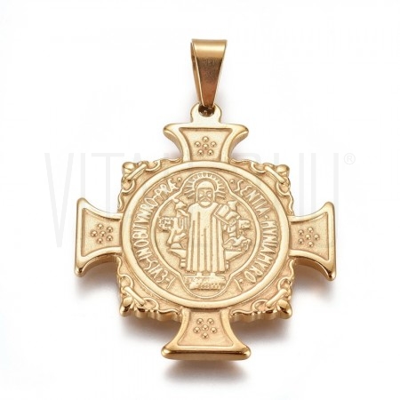 Medalha Cruz São Bento 41x36mm...