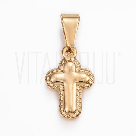 Pendente Cruz 20x13mm - Aço In...