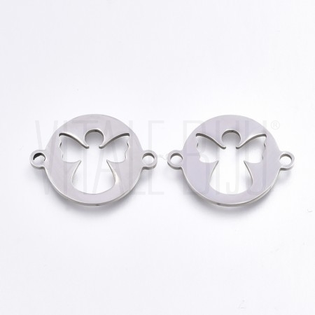 Entremeio Anjo 20x16mm - Aço I...