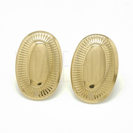 Base Brinco Oval 20x13mm - Aço...