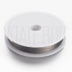 FIO TIGER TAIL 0.45mm - Fio Revestido de Nylon com Núcleo de Aço Inoxidável - PRATEADO
