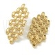 Brinco Design 47x18mm - Aço Inox Dourado