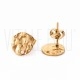 Base Brinco Martelado 10mm - Aço Inoxidável 304 - Dourado Ouro18K