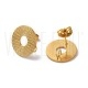 Base Brinco Design 14mm - Aço Inoxidável 304 - Dourado 