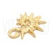 Pendente 32x35mm - Aço Inox 304  Dourado Ouro18K