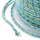 Fio Polycotton Acabamento Metálico 1.5mm - AZUL/VERDE