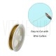 FIO TIGER TAIL 0.45mm - Fio Revestido de Nylon com Núcleo de Aço Inoxidável - DOURADO
