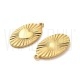 Pendente Oval Coração 20x12mm - Aço Inox 304  Dourado Ouro14K