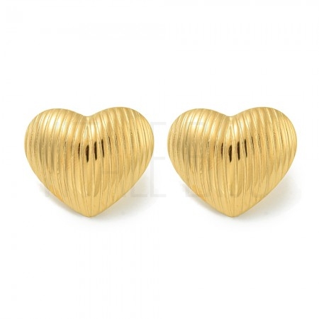 Brinco Coração 19x23mm - Aço I...