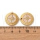 Pendente Rosa dos Ventos 18mm - Aço Inox Dourado 