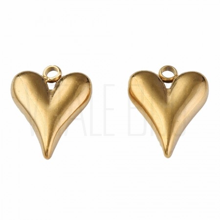 Pendente Coração 16x12mm - Aço...
