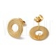 Base Brinco Circulo Design 14mm - Aço Inoxidável 304 - Dourado 