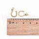 Pendente Ferradura 13x10mm - Aço Inox - Dourado