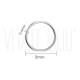 Pack 50 argolas 3mm x 0.4mm - Aço inox