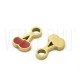 Pendente Cereja 9x5mm - Aço Inox Dourado