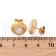 Brinco Madrepérola 13mm - Aço Inox Dourado
