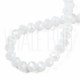Fiada Cristal Facetado 8mm - Branco Efeito Espelhado