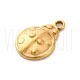  Pendente Ladybug (Joaninha) 12x8.5mm - Aço Inox Dourado