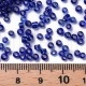 Pack missanga 3mm - AZUL ANIL TRANSLÚCIDO - Interior Prateado