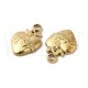 Pendente Sagrado Coração 17x11mm - Aço Inox Dourado